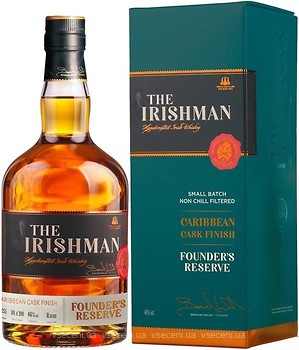 Фото Irishman Founder's Reserve Caribbean Cask Finish 0.7 л в подарунковій коробці