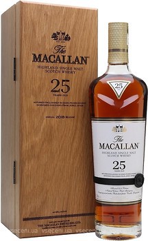 Фото Macallan 25 YO 0.7 л в деревянной коробке