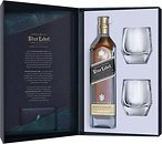 Фото Johnnie Walker Blue Label 0.75 л в подарочной коробке с 2 стаканами