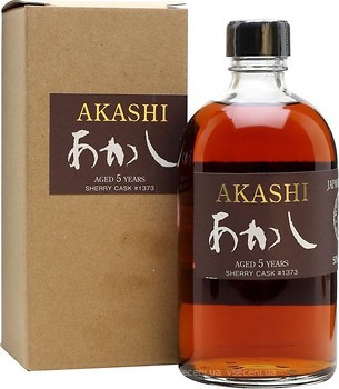 Фото Akashi Single Malt Sherry Cask 5 YO 0.5 л в подарочной коробке