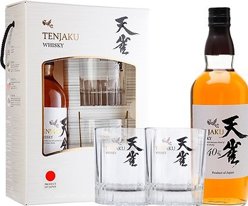 Фото Tenjaku Whisky 0.7 л в подарунковій коробці з 2 склянками
