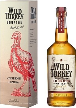 Фото Wild Turkey Bourbon 0.7 л в подарунковій коробці