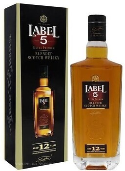 Фото Label 5 Blended Scotch Whisky 12 YO 0.7 л в подарунковій коробці