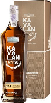 Фото Kavalan Distillery Select №1 0.7 л в подарунковій коробці