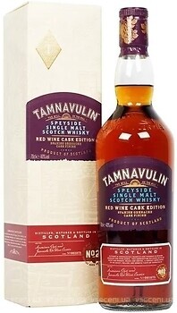 Фото Tamnavulin Speyside Single Malt Scotch Whisky Red Wine Cask Edition 0.7 л в подарунковій коробці