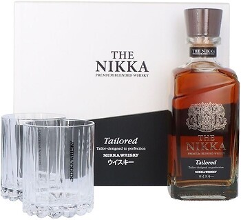 Фото Nikka Tailored 0.7 л + 2 склянки в подарунковій коробці