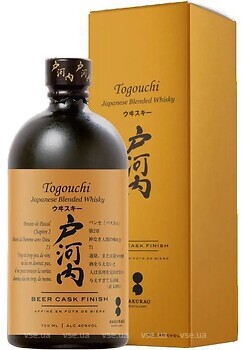 Фото Togouchi Beer Cask Finish Blended Japanese Whisky 0.7 л в подарунковій коробці