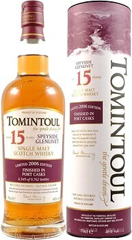 Фото Tomintoul Port Cask Finish 15 YO 0.7 л в тубі