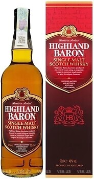 Фото Highland Baron Single Malt Scotch 0.7 л в подарунковій упаковці