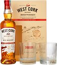 Фото West Cork Bourbon Cask 0.7 л в подарочной упаковке + 2 бокала