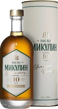 Фото Микулин Микулинецьке Односолодове віскі 10 YO 0.7 л в тубі