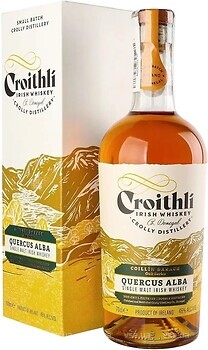 Фото Croithli Quercus Alba Single Malt Irish Whiskey 0.7 л в подарунковій упаковці