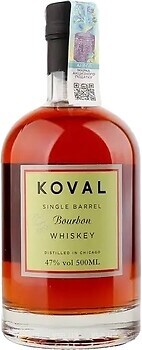 Фото Koval Bourbon Single Barrel 0.5 л