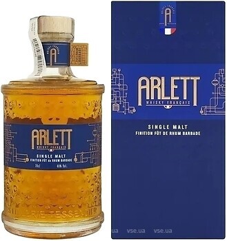 Фото Arlett Single Malt Finition Fut de Rhum Barbade 0.7 л в подарунковій коробці