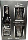 Фото Heaven Hill Evan Williams Black 0.75 л в подарунковій упаковці + 2 келиха