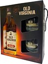 Фото Old Virginia Kentucky Straight Bourbon Whiskey 0.7 л в подарочной упаковке + 2 бокала