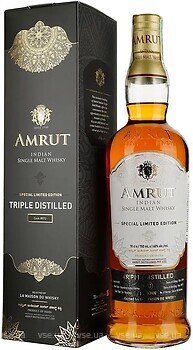 Фото Amrut Ex Bourbon Triple Distilled 2014 0.7 л в подарунковій коробці