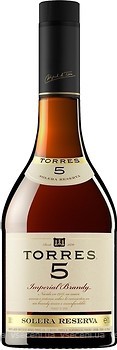 Фото Torres Imperial Brandy Solera Reserva 5 років витримки 0.7 л у подарунковій упаковці