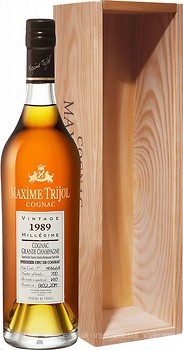 Фото Maxime Trijol Gde Champagne Cognac 1989 0.7 л в подарунковій упаковці