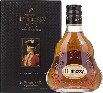 Фото Hennessy X.O. 20 років витримки 0.05 л в подарунковій упаковці