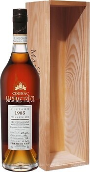 Фото Maxime Trijol Gde Champagne Cognac 1985 0.7 л в подарунковій упаковці
