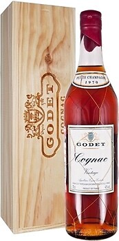 Фото Godet Petite Champagne 1974 0.7 л в подарунковій упаковці