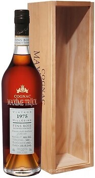 Фото Maxime Trijol Cognac Fins Bois Vintage 1975 38 років витримки 0.7 л в подарунковій упаковці
