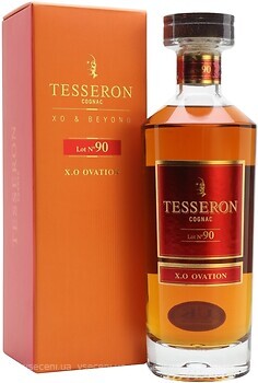 Фото Tesseron Cognac Lot №90 X.O. Ovation 0.7 л в подарунковій упаковці