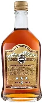Фото Легенда Армении 3 года выдержки 0.25 л