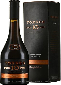 Фото Torres Smoked Barrel 10 років витримки 0.7 л в подарунковій упаковці