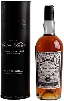 Фото Saint Aubin Bas Armagnac 1985 0.7 л в тубе