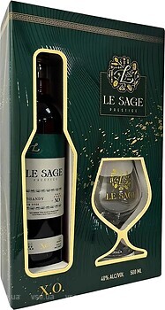 Фото Le Sage X.O. 7 років витримки 0.5 л в подарунковій упаковці + келих