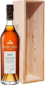 Фото Maxime Trijol Cognac Fins Bois Vintage 1979 38 років витримки 0.7 л в подарунковій упаковці