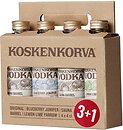 Фото Koskenkorva Original/Blueberry Juniper/Sauna Barrel/Lemon Lime Yarrow 4x 0.04 л в подарунковій коробці