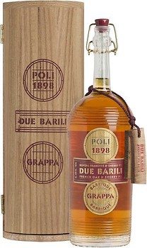 Фото Poli Grappa Due Barili 0.7 л в дерев'яній коробці