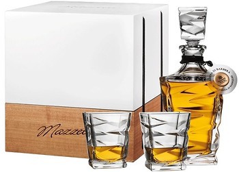 Фото Mazzetti Grappa di Barbera Bohemia Riserva 2011 0.7 л в дерев'яній коробці з 2 склянками