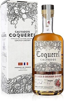 Фото Coquerel Calvados Bourbon Finish 4 YO 0.7 л в упаковці