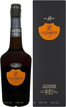Фото Lecompte Calvados Pays d'Auge 18 YO 0.7 л в подарунковій коробці