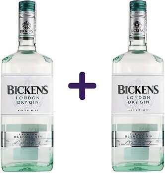 Фото Bickens London Dry Gin 2x0.7 л
