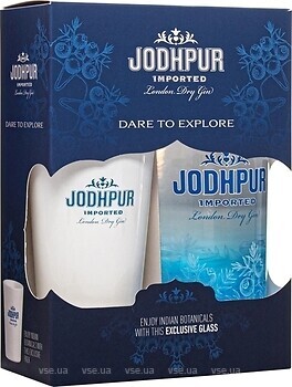 Фото Jodhpur Gin 0.7 л в подарунковій упаковці + келих
