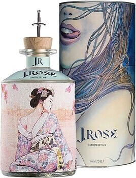 Фото J.Rose London Dry Artisan Gin JR08 0.7 л в подарунковій упаковці