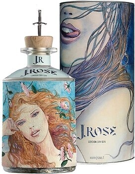 Фото J.Rose London Dry Artisan Gin JR09 0.7 л в подарунковій упаковці