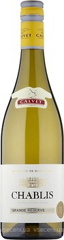 Фото Calvet Chablis Grande Reserve белое сухое 0.75 л