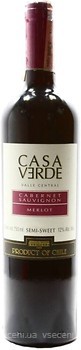 Фото Casa Verde Cabernet Sauvignon/Merlot червоне напівсолодке 0.75 л