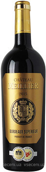 Фото Chateau Meillier Bordeaux Superieur AOC червоне сухе 0.75 л