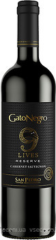 Фото Gato Negro 9 Lives Reserve Cabernet Sauvignon червоне сухе 0.75 л
