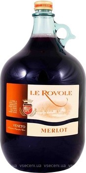 Фото Verga Le Rovole Merlot Veneto червоне сухе 5 л