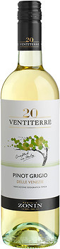 Фото Zonin 20 Ventiterre Pinot Grigio Delle Venezie біле сухе 0.75 л