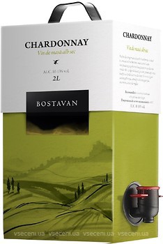 Фото Bostavan Chardonnay Demidulce біле сухе 2 л