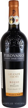 Фото Pirovano Grande Amore Rosso Puglia червоне напівсухе 0.75 л